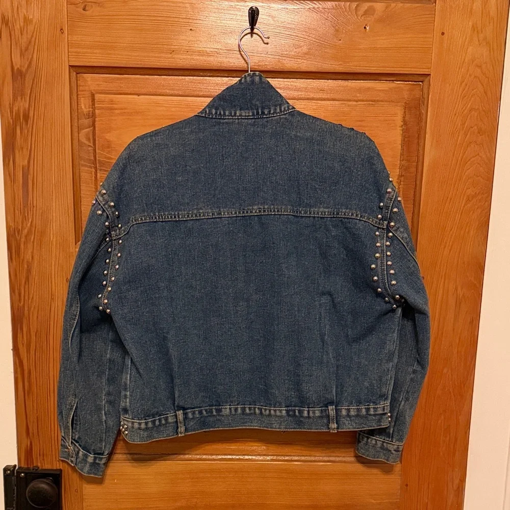 Studded Blue Denim Jacket - Picture 2 of 2